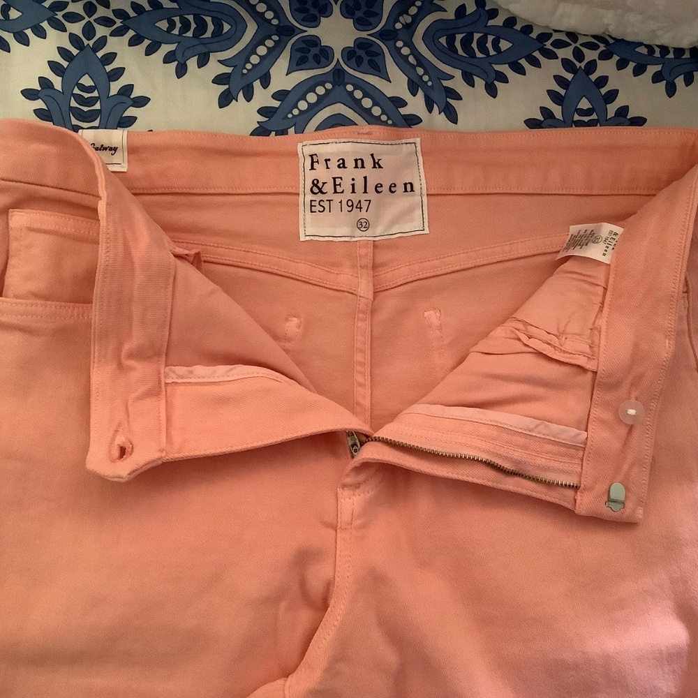 Frank & Eileen Galway Wide Leg Cropped Jeans Taffy SZ 32/12 - Picture 9 of 15